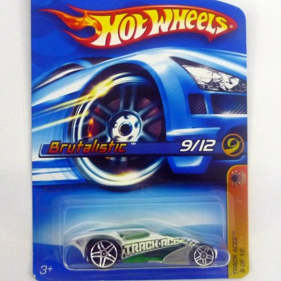 Hot Wheels Brutalistic #119 Track Aces 9 of 12 White Die-Cast Car 2006 - Picture 1 of 1